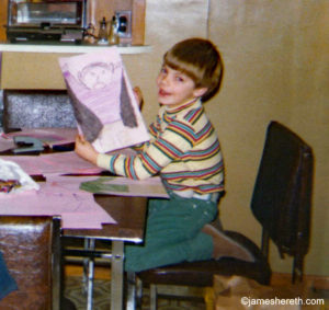 Crayons on paper at age 8. Cliché, perhaps. Classic, absolutely. 