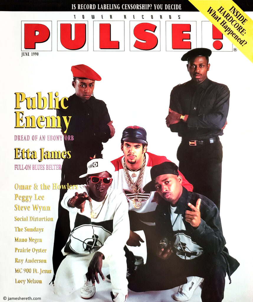 Tower Records Pulse! Magazine Cover Public Enemy - June, 1990