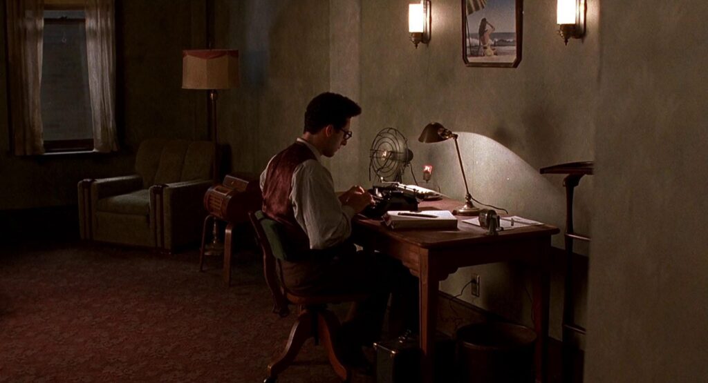 Barton Fink struggles to write his script in "Barton Fink" (1991).