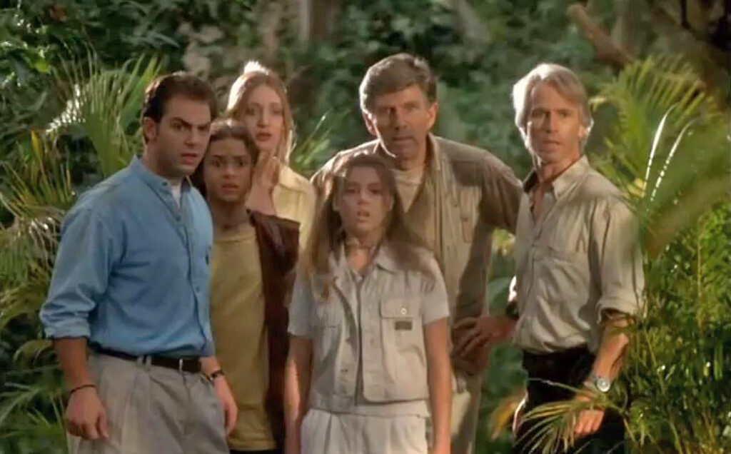 Michael Beck and James Hereth in "Jungle Book: Lost Treasure"