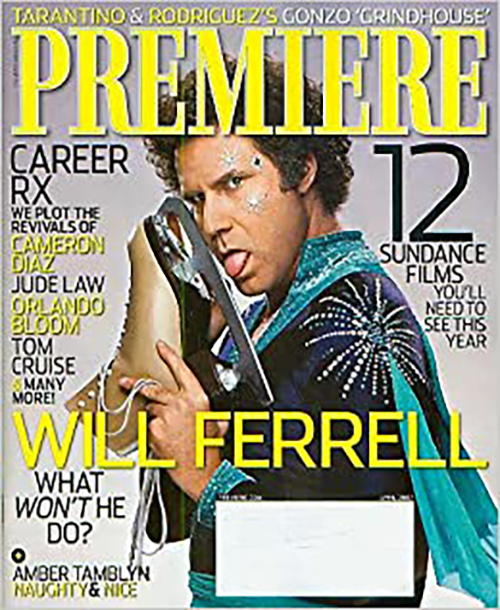 Final print edition of Premiere Magazine in April 0f 2007, featuring Will Ferrell from "Blades of Glory."