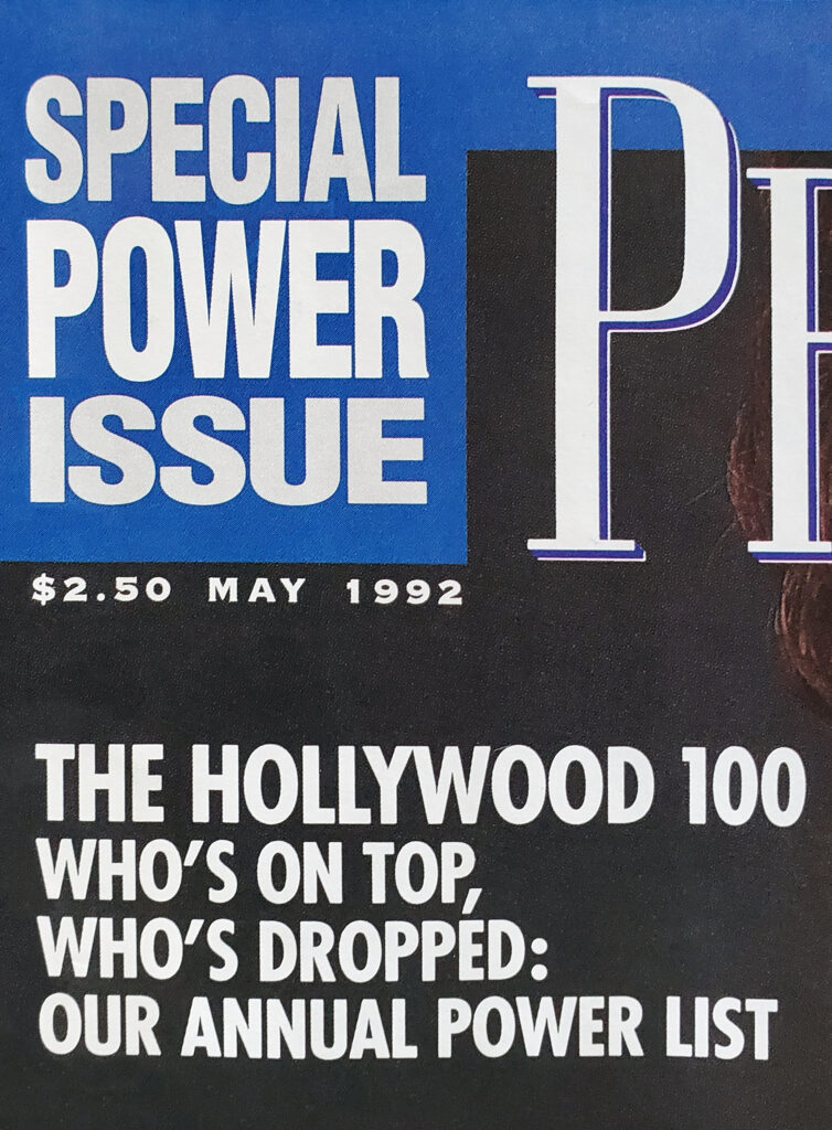 Premiere Magazine Special Power Issue - May 1992.